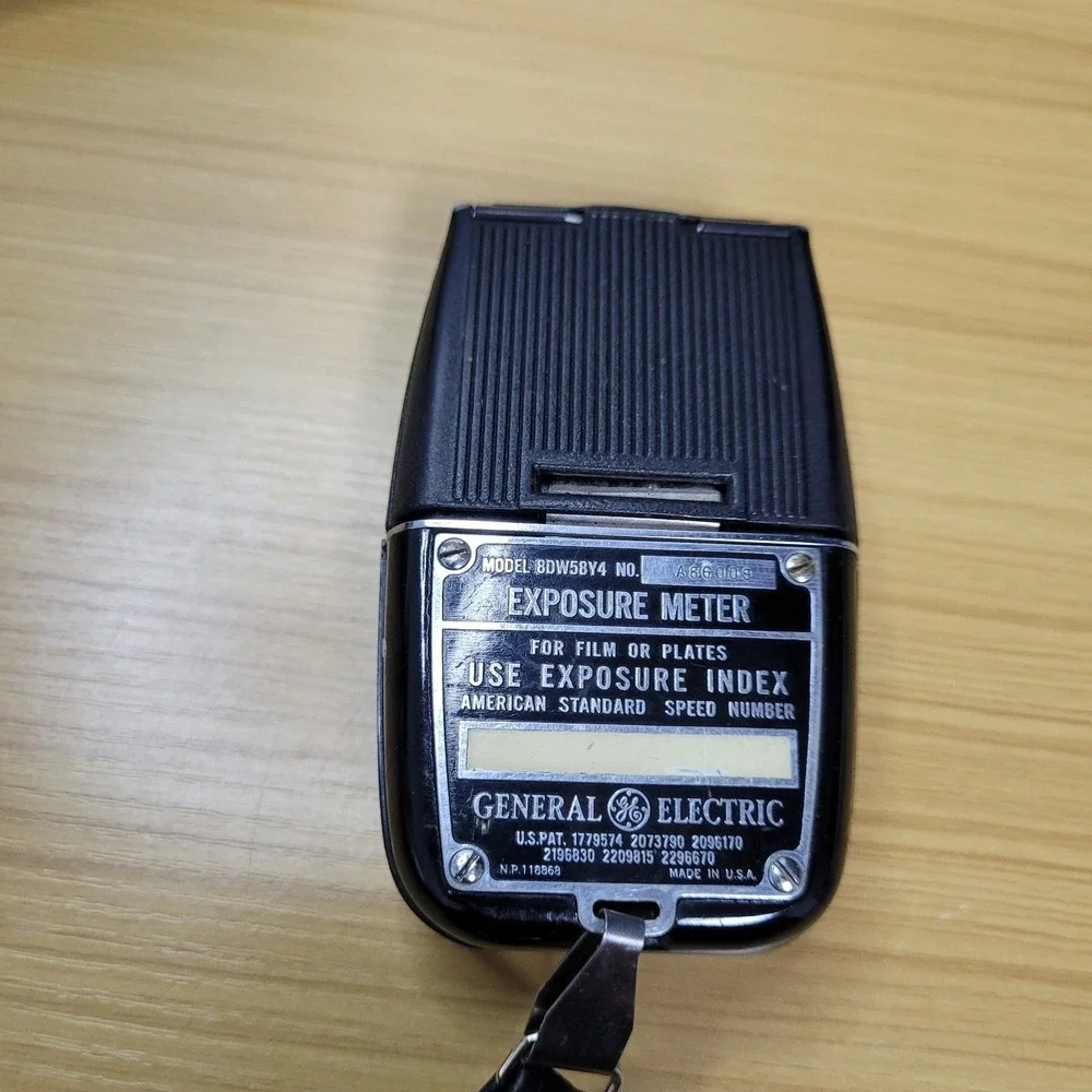 Vintage General Electric Black Exposure Meter Light Values Model BDW58Y4 USA‎